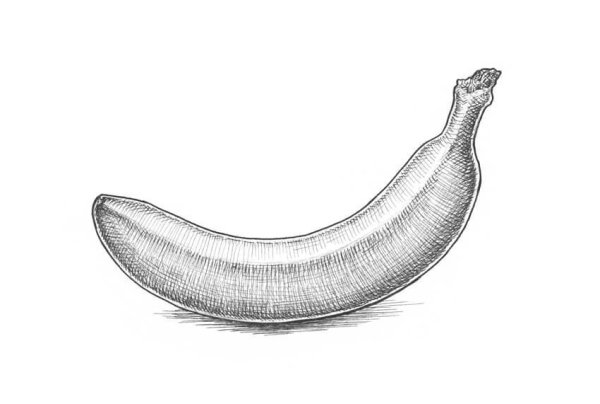 Банан карандашом