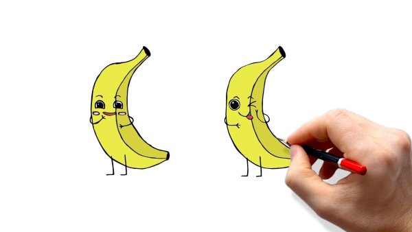 Банан рисунок