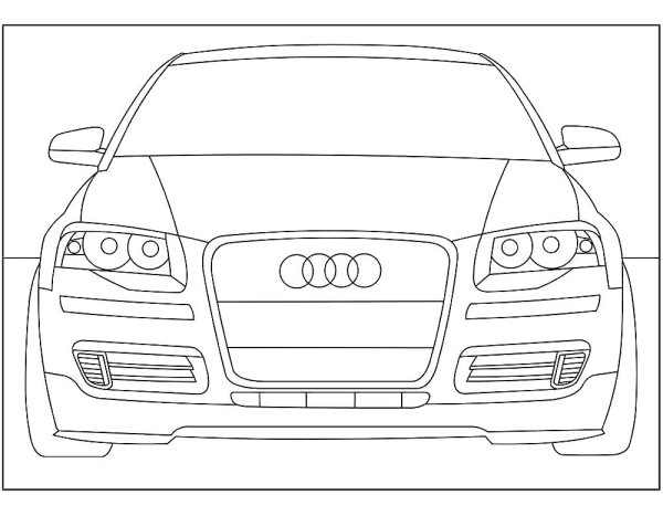 BMW e39 рисунок