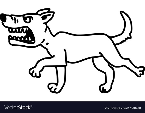 Собака лает рисунок