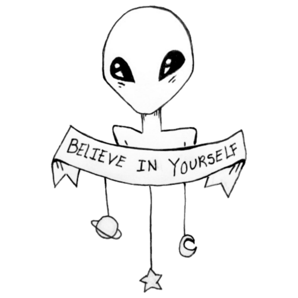 Инопланетянин для срисовки