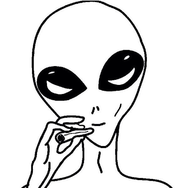 Инопланетянин рисунок карандашом