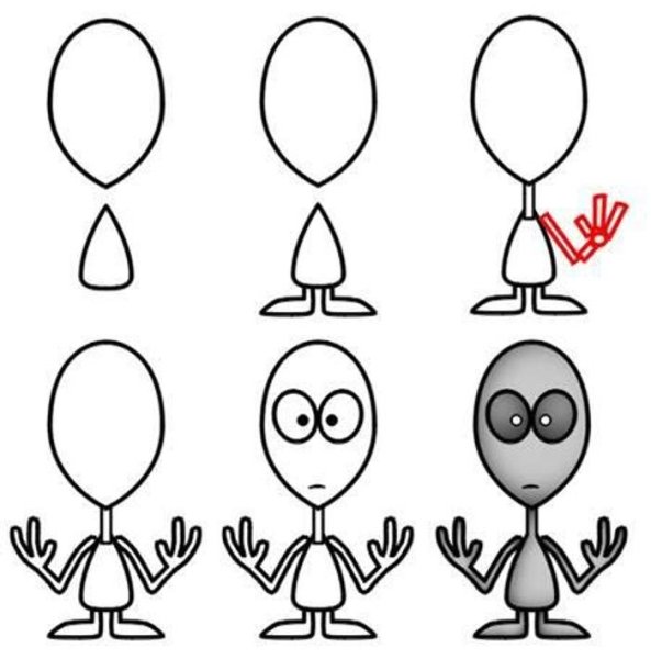 Инопланетянин карандашом