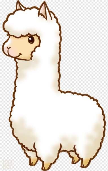 Лама рисунок маркерами