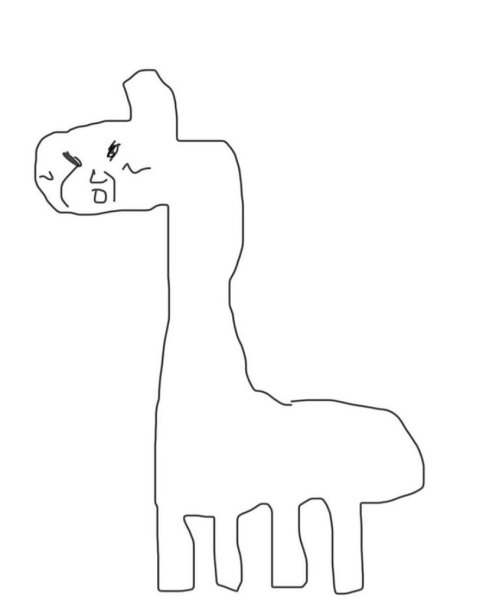 Пошаговое рисование лама