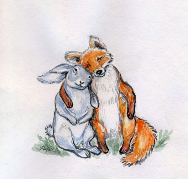 Лиса и кролик