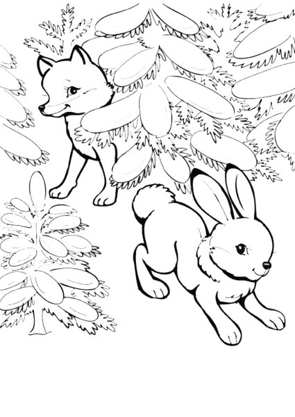 Рисунок лисы