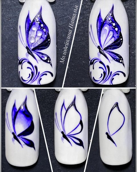 Цветочки на ногтях для начинающих