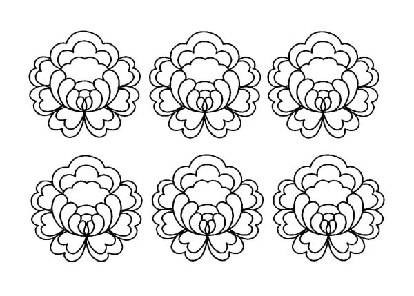 Раскраска Жостово подносы для детей