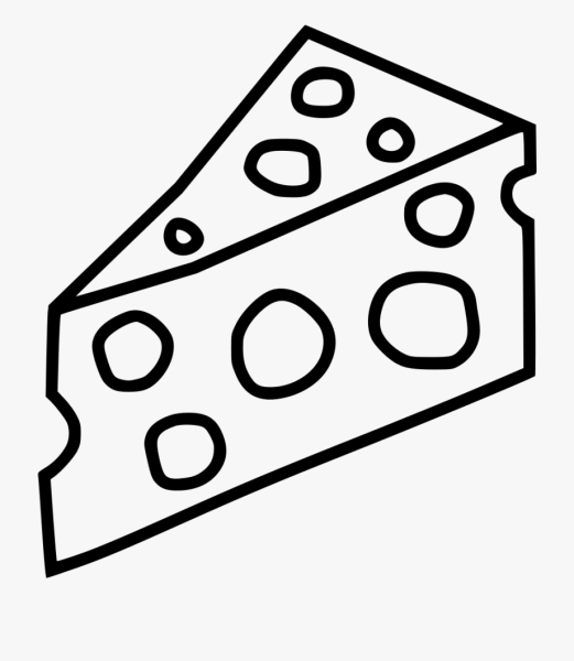 Сыр рисунок для детей карандашом