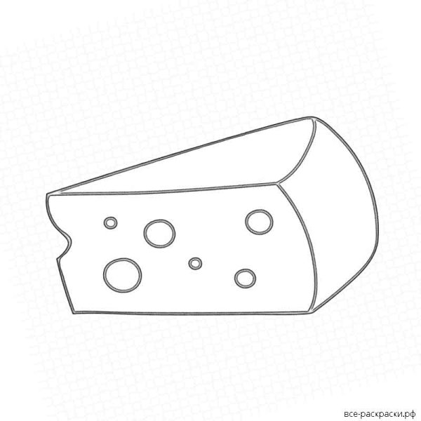 Рисунок сыра карандашом