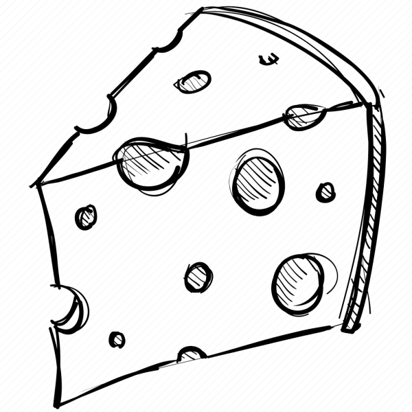 Иллюстрация бутерброд с сыром