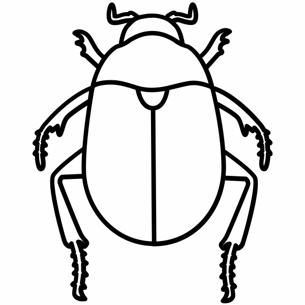 Жук скарабей рисунок карандашом