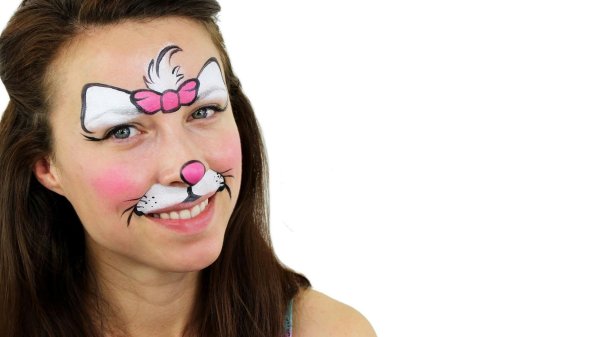 Аквагрим кошка для детей