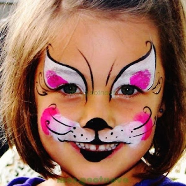 Аквагрим киса для детей