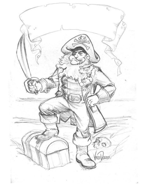 Раскраски из пиратов Карибского моря