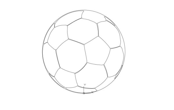 Футбольный мяч рисунок карандашом