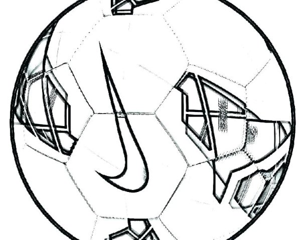 Футбольный мяч раскраска маленький