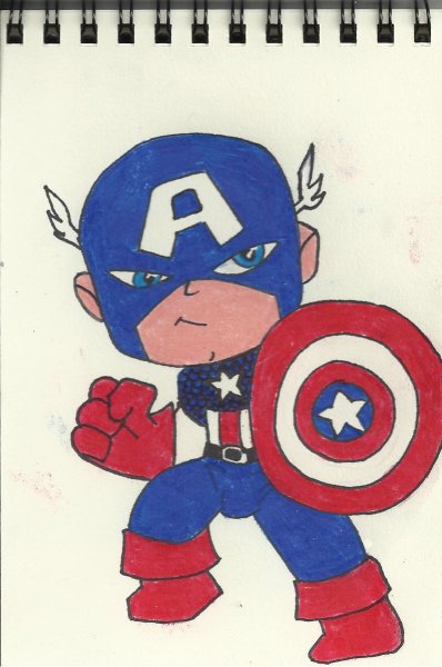 Марвел Капитан Америка портрет