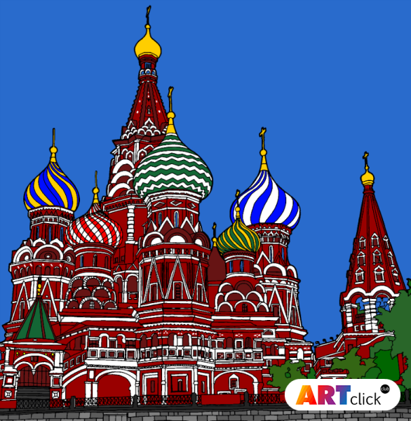 Собор Василия Блаженного картина