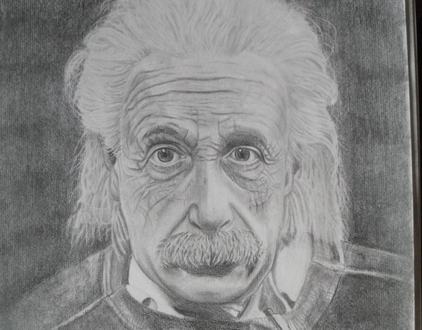 Эйнштейн рисунок простой
