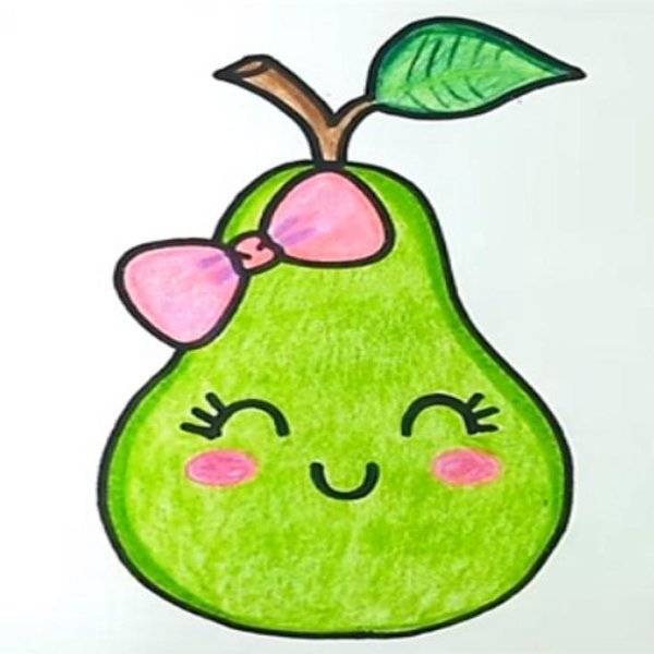 Рисунки для срисовки фрукты