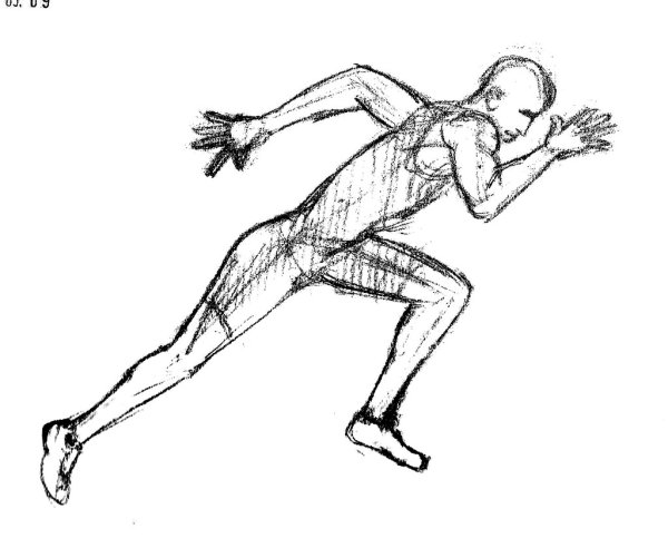 Бег раскраска