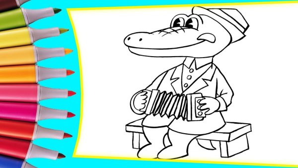 Рисунок Чебурашки и гены