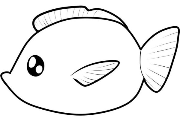 Рыбки для срисовки легкие