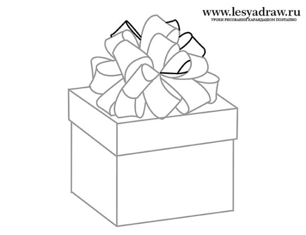 Подарок раскраска