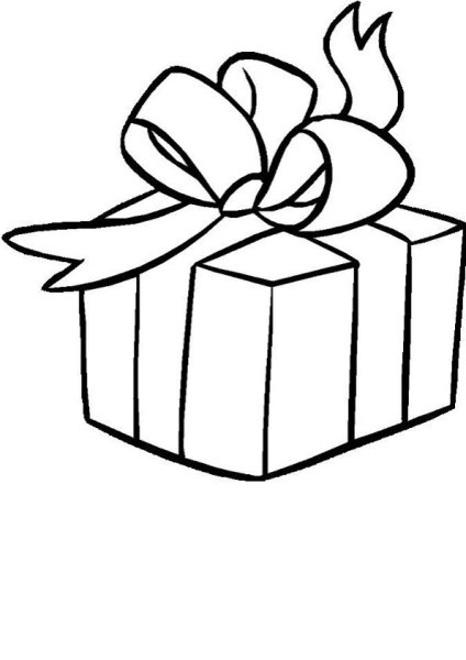 Подарок нарисовать карандашом легко