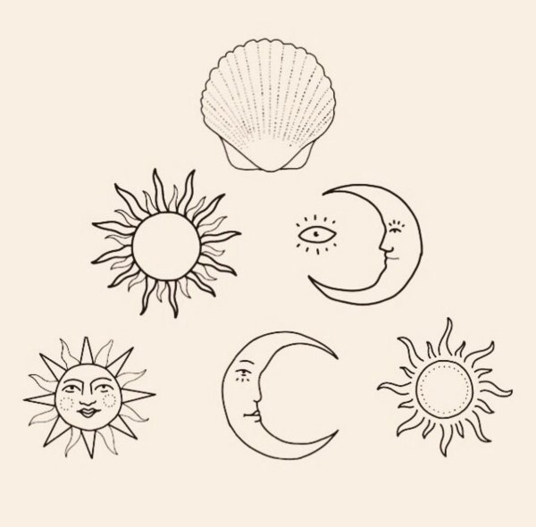 Солнце эскиз