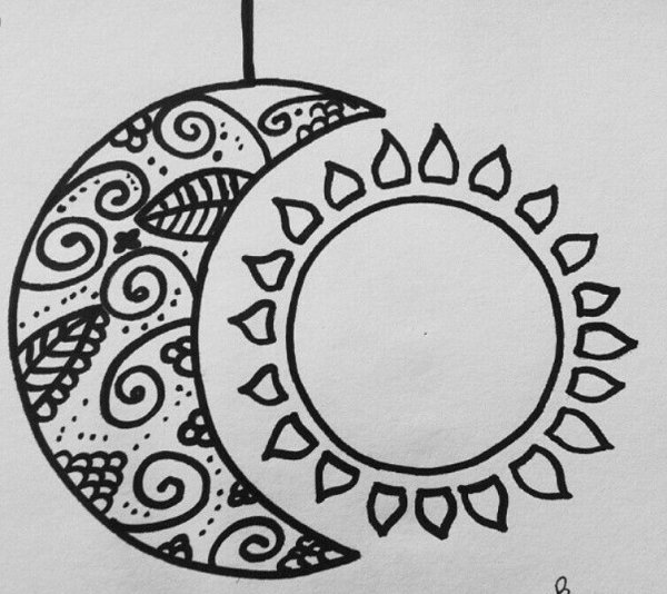 Рисунки для срисовки в круге