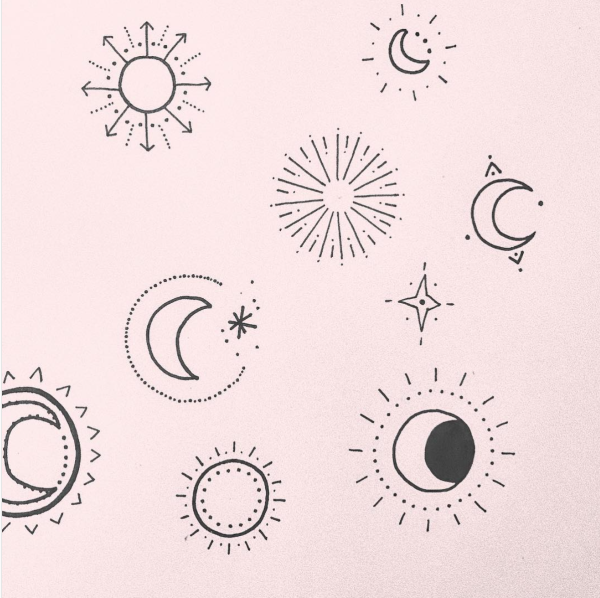 Тату солнце эскизы