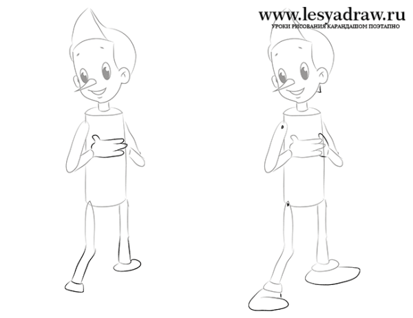 Буратино пошагово