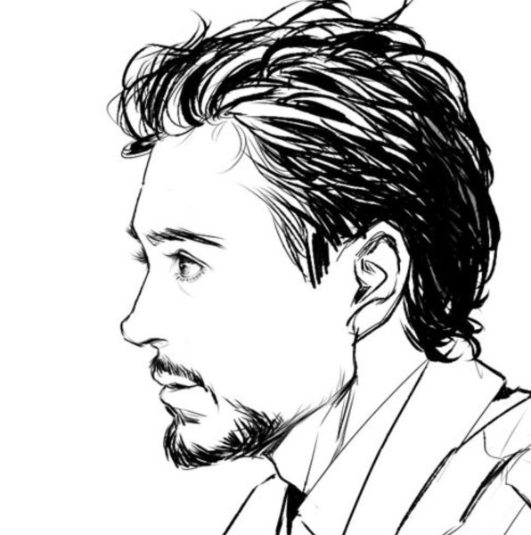 Роберт-Дауни младший в профиль