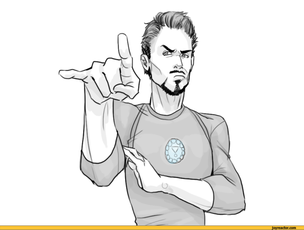 Тони Старк скетч