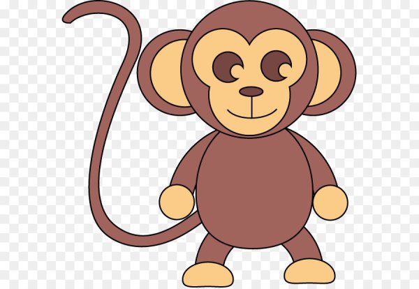 Обезьянка раскраска