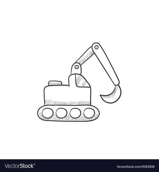 Нарисовать экскаватор