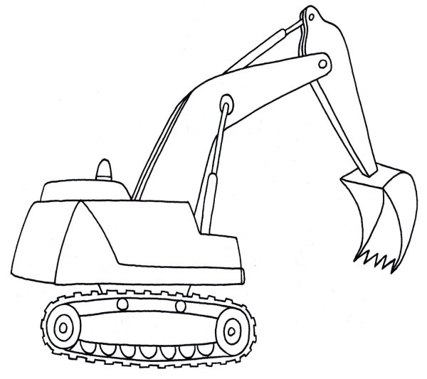 Экскаватор Мася раскраска