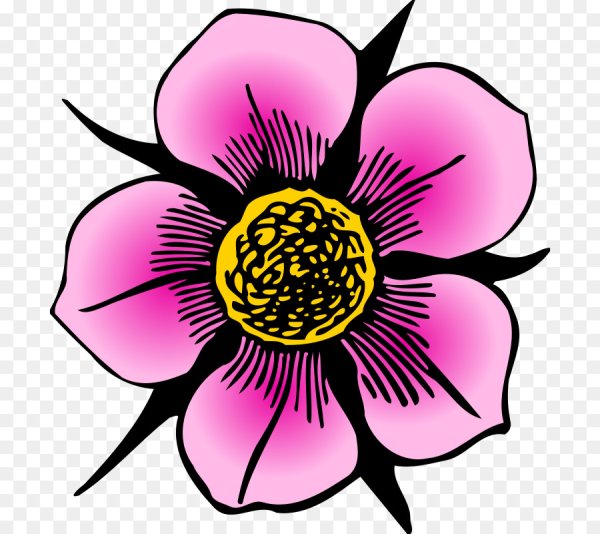 Цветочки нарисованные