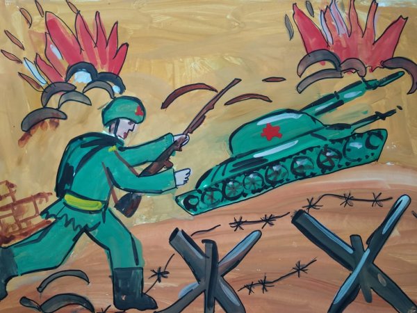 Война глазами детей карандашом