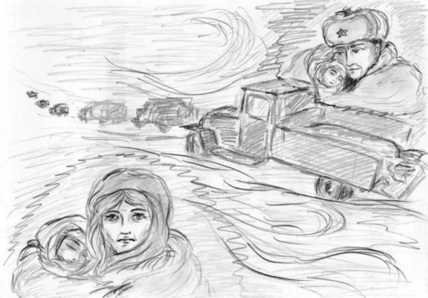 Сталинградская битва рисунок