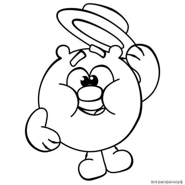 Смешарики пин код разукрашки