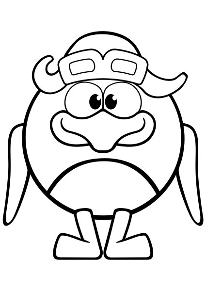 Крош и Лосяш раскраска