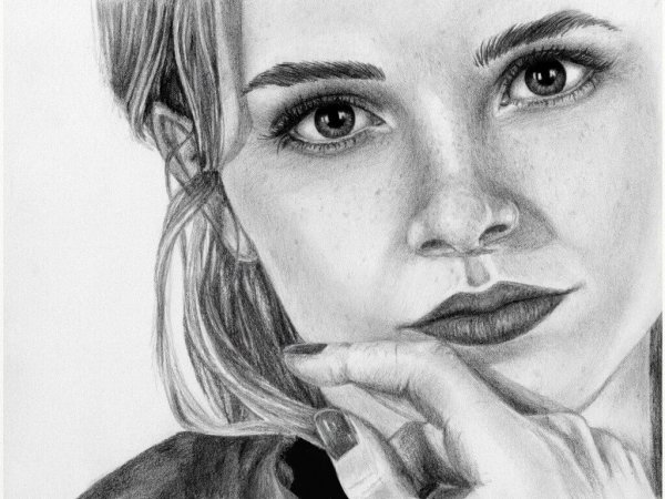 Портрет карандашом легкий