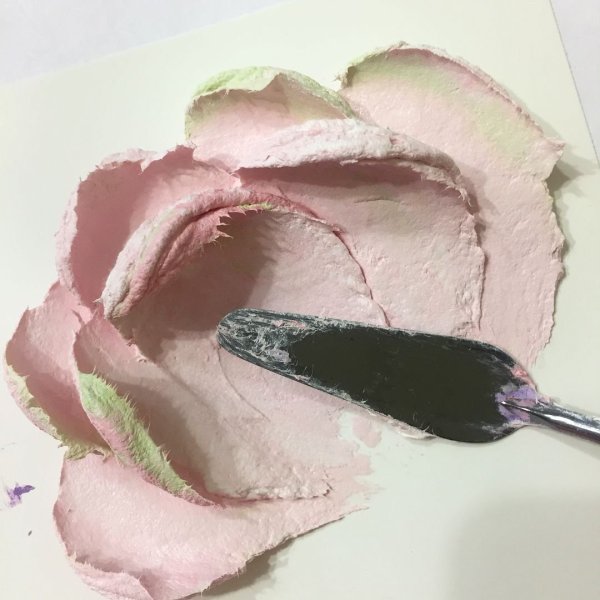 Рисование мастихином на торте