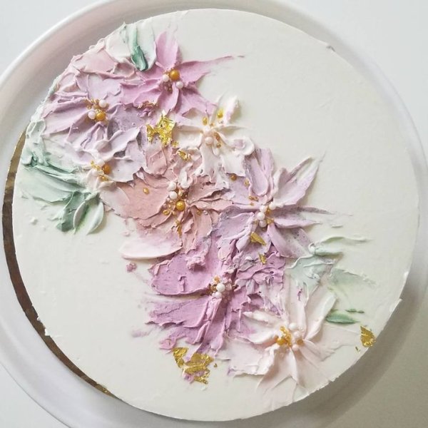 Украшение торта мастихином