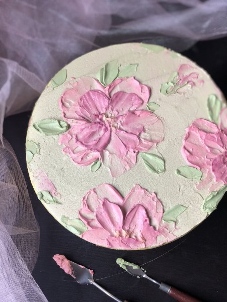 Барельефная техника украшения тортов