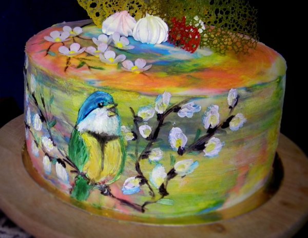 Торты с художественной росписью
